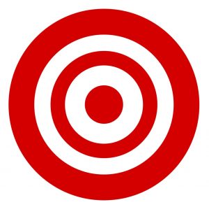 Target symbol isolated on white. Accuracy, target, aiming concept icon.